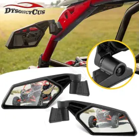 Siz08a Dyso Utv Rear View Racing Side Mirrors Fits Can Am Maverick X3 Max Turbo R 2017-2026