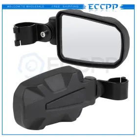 E16734cp466s Eccpp Pair 1.75 Inch Roll Bar Cage Utv Offroad Side Rear View Mirrors For Polairs Rzr 1000