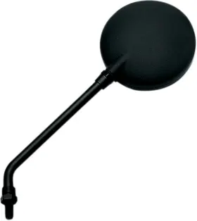 20-29610 Emgo Side View Mirror For Kawasaki Kz Models - Round Black Part