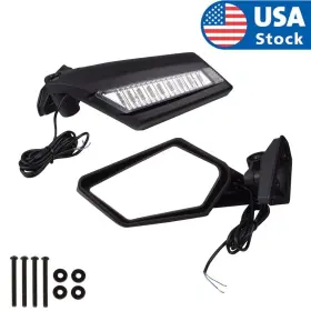 Fqmi006 Feiteplus Utv Racing Rear View Side Mirrors For 2017-2024 Can Am Maverick X3 Xrs Xds Max
