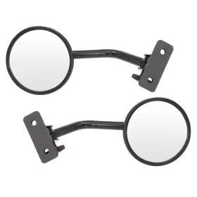 Fla1771290ma Flatroad For 1997-2017 Jeep Wrangler Yj Tj Jk Cj Lh Rh Side Round Mirrors Door Off Hinge