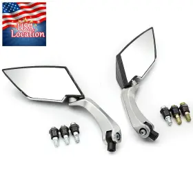 Fx-mr-1204-211108-1 Fxcnc Universal Motorbike Rear View Side Mirrors 8mm 10mm Screw Motorcycle Clear Pair