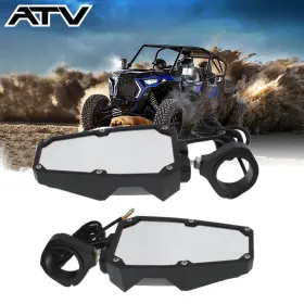 Ast1132663 Genrics Utv Rear View Side Mirrors With Led Lights For Polaris Rzr 1.75 Inch -2 Roll Cage Usa