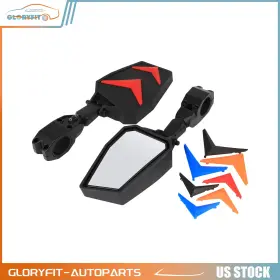 Go167sg465f165 Gloryfit-autoparts Utv Foldable Ustable For 1.75 Inch Polaris Rzr S 800 Xp 900 1000 Side Mirrors