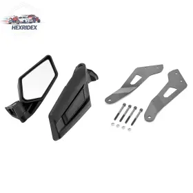 21st-zt008-a He Rear Side View Mirrors Roof 50 Inch Light Bar Brackets Fit Can-am Maverick X3 Max