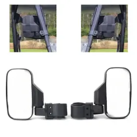 Hkseller-au 611000342610 Rear View Mirror Side Mirrors 1.75 Inch 2 Roll Bar For Polaris Rzr Yamaha Utvs