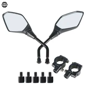 Hgf101112 Home-garden-fix Rear View Side Mirrors Connectors For Polaris Sportsman 110 300 Xp 850 1000 New