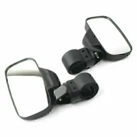 Hukyu 612046525616 Rear View Mirror Side Mirrors 1.75 Inch 2 Roll Bar For Polaris Rzr Yamaha Utvs