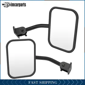 Im117185car Imcarpart Fits 97-17 Jeep Wrangler Jk Jku Cj Tj Yj Door Side Mirrors