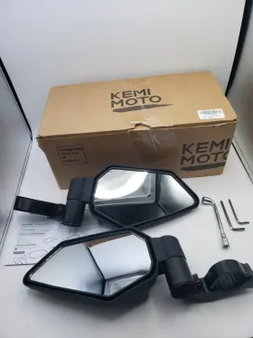 Kemi Moto 769293773557 Kemimoto Utv Side Mirrors 1.65 Inch -2 For Polaris Rzr Can-am X3 Talon Mule Pioneer