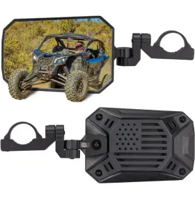 Kemimoto 769293773052 Utv Rear View Side Mirrors Aluminum For Polaris Rzr Can Am X3 Pioneer