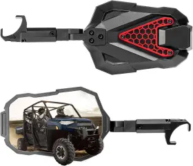 Kemimoto 769293773311 2x Utv Rear Side View Mirrors Aluminum For Canam Defender Commander Sport Trail