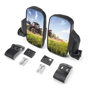 B0106-04301bk Kemimoto Side Mirrors For Polaris Ranger/ General Can-am Trail/ Defender