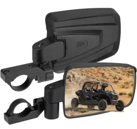 B0106-16230-bk Kemimoto Utv Side Mirrors Spring Back Feature For 1.65-2 Inch Roll Bar Universal
