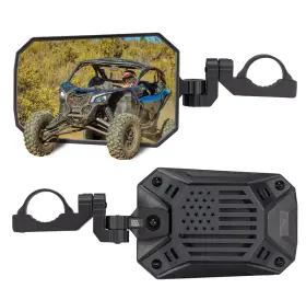 B0106-16233-bk Kemimoto Utv Side Mirrors 2025 New Pattern Aluminum 8 Inch X 5.3 Black