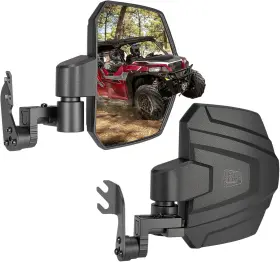B0106-16270-bk Kenimoto Kemimoto Large Side Mirrors A-pillar Utv Mirror Compatible With Polaris General