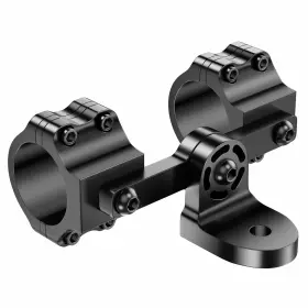 Wlm-2in1-1 Keobin 1pc Upgraded Double-clamps Heavy Duty Utv Whip Mount 360 Adjustable F
