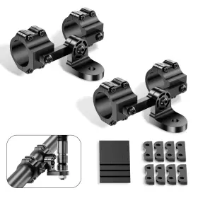 Wlm-2in1-2 Keobin Upgraded 2pc Double-clamps Allumium Utv Whip Mount 1.75 Inch /2 Flag