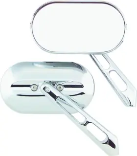 Kuryakyn 191209000172 Magnum Mirrors Small Flat Glass Chrome