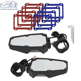 La909321cm Labworkautocom Utv Rear View Side Mirrors With Led Lights For Polaris Rzr 1.75 Inch -2 Roll Cage Usa