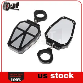 Ap16746301l Leader For Polaris Rzr 1000 Xp Arctic Cat Offroad Side Rear View Mirrors 1.75 Inch Bar Utv