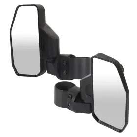 Lj117191tc Ljt Lh Rh Side Mirrors Black 1.5 Inch - 2 For Utv Atv High Impact Polari Yamaha Honda