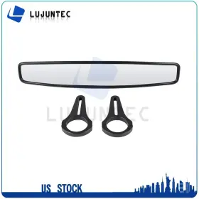 Lj167459tc-a1 Lujuntec Utv Rear View Center Mirror 1.75 Inch Clamp For Polaris Rzr800 1000 Xp900 Xp1000 S