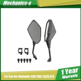 Mcc126696s Mechanics-s For Can-am Outlander 650 2007-2020 Atv Rear View Side Mirrors