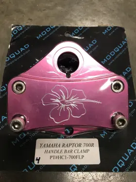 Hc1-700flp Modquad Yamaha Raptor 700r 700 R Billet Aluminum Handlebar Handle Bar Clamp 7/8 Inch