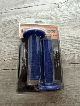 0630-0398 Moose Racing Stealth Atv Thumb Throttle Grips Blue Yamaha Polaris Kawasaki