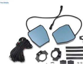 0640-1381 Moose Racing - Rear And Side View Utv Mirror With Led