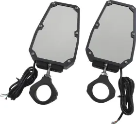 28285783 Moose Racing Utv Tube Mount Led Side Mirror Matte Black