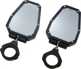 M60-7009b Moose Racing Offroad - Mirror Side View Hexagon Black