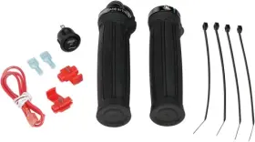 0631-0187 Moose Utility Clamp On Heated Grip Set Honda Polaris Yamaha Suzuki Atv -