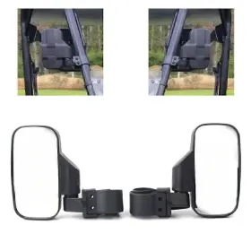 Motorshop168 550718998521 Rear View Mirror Side Mirrors 1.75 Inch 2 Roll Bar For Polaris Rzr Yamaha Utvs Us