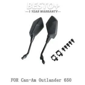Btp153091p Munirater For Can-am Outlander 650 2007-2020 Atv Rear View Side Mirrors