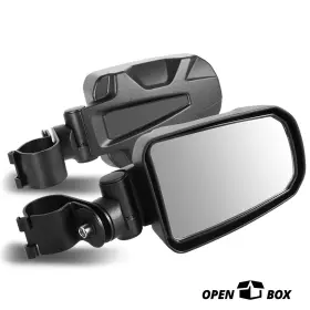 Npm-mpmru011 Newpoint Motor Open-box 2x Universal Utv Textured Roll Cage Bar Mount Rear View Side Mirror S