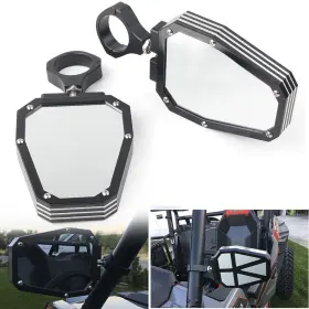 Newyoutube 420012381094 Rear View Side Mirrors Utv Offroad 1.75 Inch Bar For Polaris Rzr 1000 Xp Arctic Cat