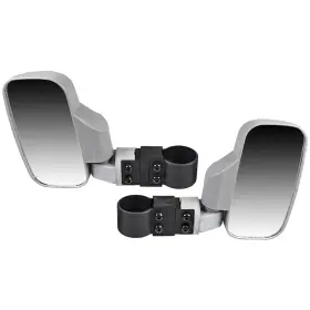519-kmi2244r Niche Side View Mirror Set For Yamaha Wolverine Rhino Viking Iv 450 660 700 Grey