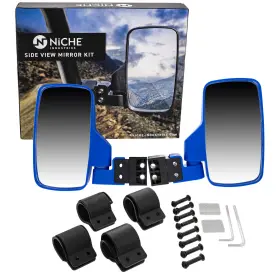 519-kmi2246r Niche Utv Side View Mirror Set For Honda Big Red Talon Pioneer 500 700 1000 Blue