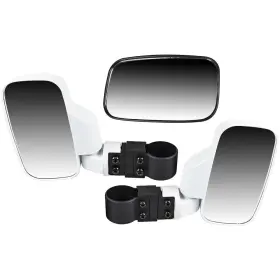 Mk1002350 Niche White Breakaway Side Rear View Mirror For Offroad Utv 1.75 Inch Cage 1998-2019