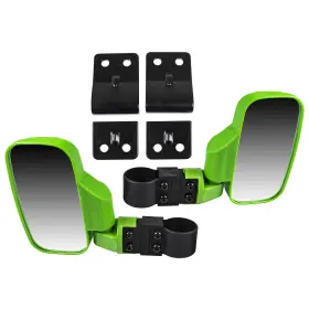 Mk1002933 Niche Green Side View Mirror Pro-fit Set For John Deere Gator Hpx Xuv 550 825i