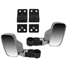Mk1002938 Niche Silver Side View Mirror Pro-fit Set For Yamaha Rhino 660 450 700 Fi Yxr700f