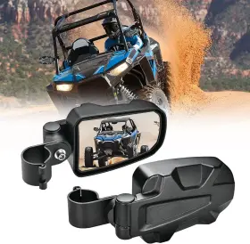 Utv-203 Nilight Utv Side Mirrors Offroad Rear View Aluminum Universal White