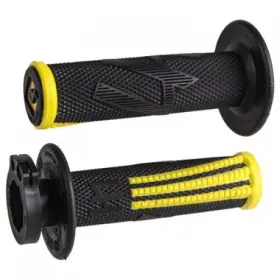 1874540112 Odi V2 Emig Pro Mx Lock-on Grips Black/yellow For Atv/utv