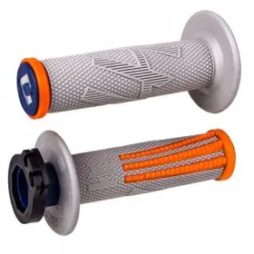 1874540115 Odi V2 Emig Pro Mx Lock-on Grips Grey/orange/blue For Atv/utv