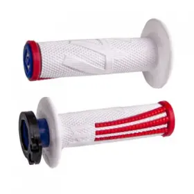 H36eprwu Odi V2 Emig Pro Mx Lock-on Grips Red/white/blue For Atv/utv