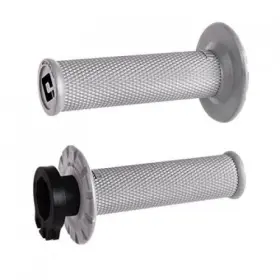 H36nwg Odi V2 No-waffle Mx Lock-on Grips Grey - Soft Compound For Atv/utv