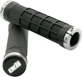 J32rfb-s Odi Atv Ruffian Half Waffle Lock-on Grips Black/silver #j32rfb-s