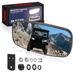 1506 Olifant Utv Center Rearview Mirror For Polaris Ranger 500 10 Inch X 4.7 Black